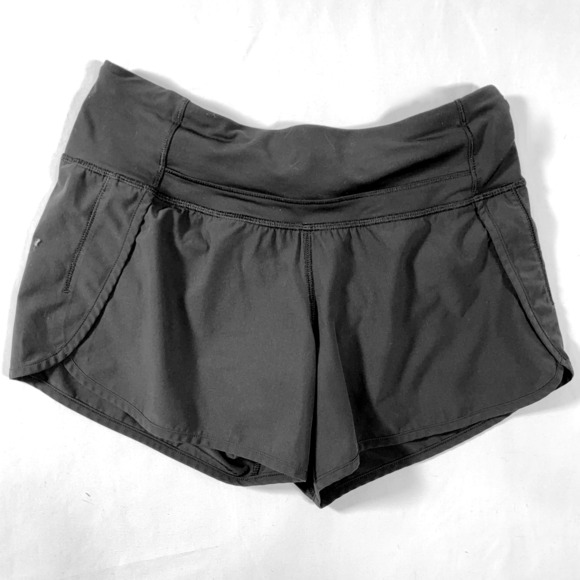 Lululemon Pace Setter Running Shorts Black Size 4 Discontinued 3.5” Inseam - Picture 1 of 6